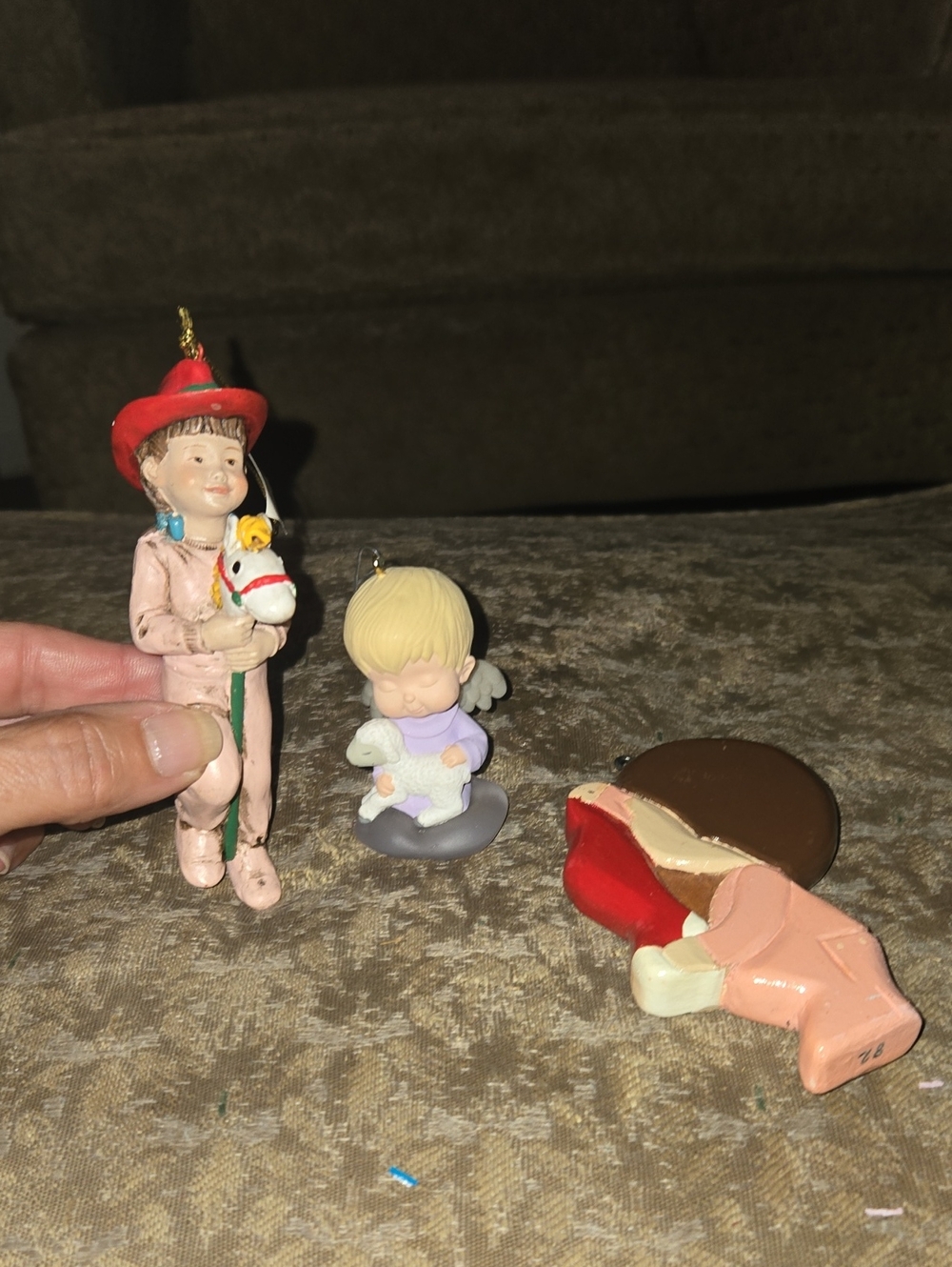 Pink Cowboy GIRL Figurine Ornaments